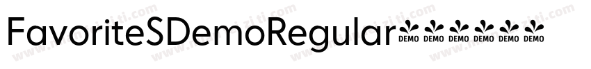 FavoriteSDemoRegular字体转换