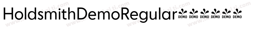 HoldsmithDemoRegular字体转换