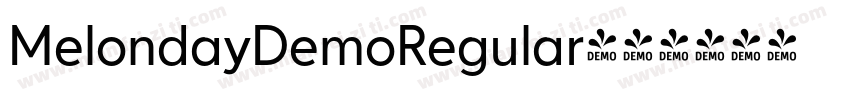 MelondayDemoRegular字体转换