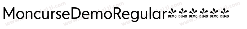 MoncurseDemoRegular字体转换