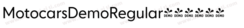 MotocarsDemoRegular字体转换