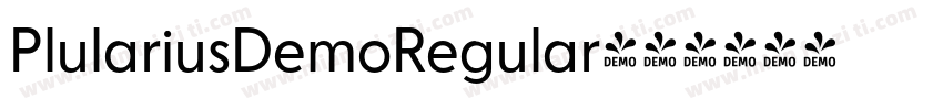 PlulariusDemoRegular字体转换