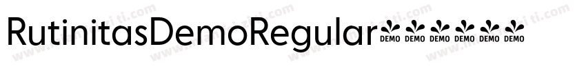 RutinitasDemoRegular字体转换