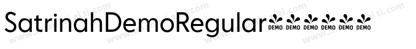 SatrinahDemoRegular字体转换