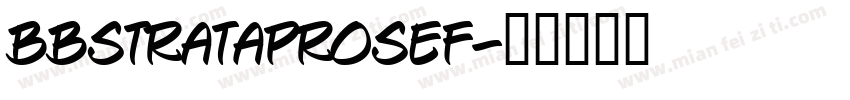 BBStrataProSEF字体转换