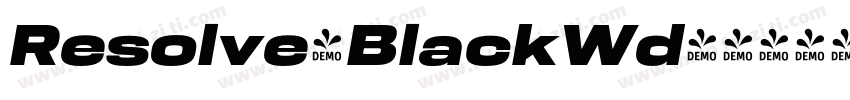 Resolve-BlackWd字体转换