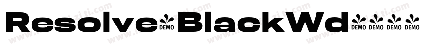 Resolve-BlackWd字体转换