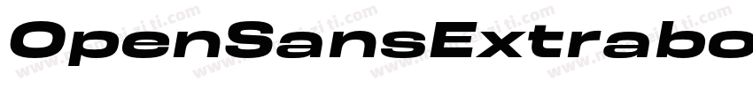 OpenSansExtraboldIta字体转换