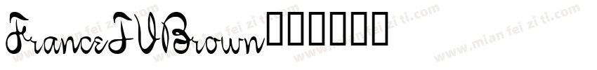 FranceTVBrown字体转换