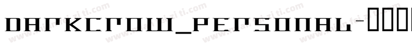 darkcrow_personal字体转换