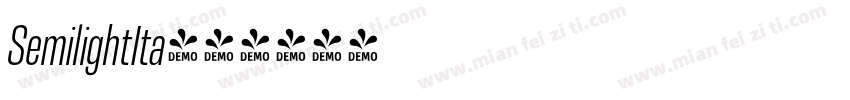 SemilightIta字体转换