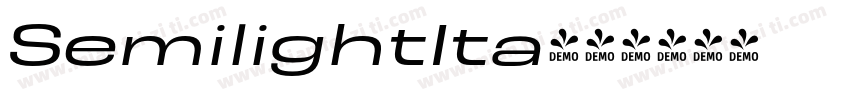 SemilightIta字体转换