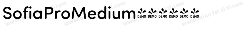 SofiaProMedium字体转换