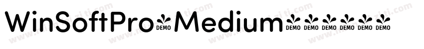 WinSoftPro-Medium字体转换