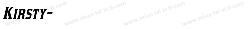 Kirsty字体转换