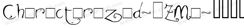Characterized-EZMe字体转换