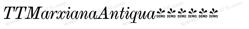 TTMarxianaAntiqua字体转换