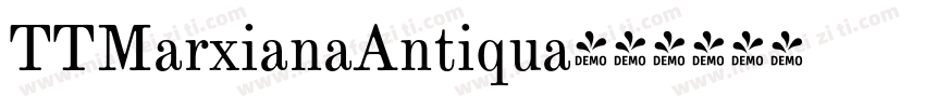 TTMarxianaAntiqua字体转换