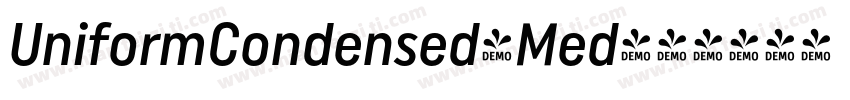 UniformCondensed-Med字体转换