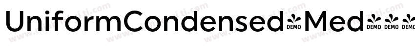 UniformCondensed-Med字体转换
