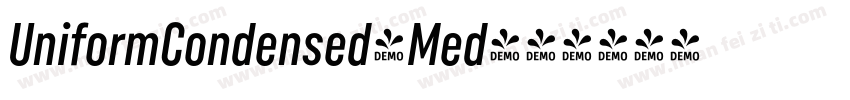 UniformCondensed-Med字体转换