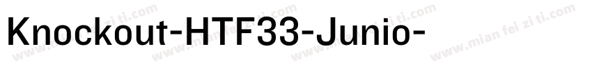 Knockout-HTF33-Junio字体转换