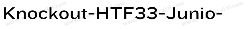 Knockout-HTF33-Junio字体转换