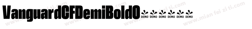 VanguardCFDemiBoldO字体转换