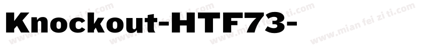 Knockout-HTF73字体转换
