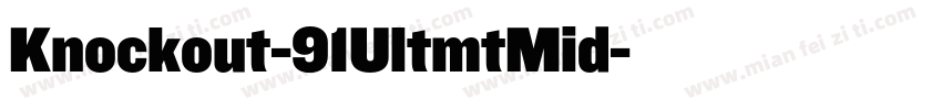 Knockout-91UltmtMid字体转换