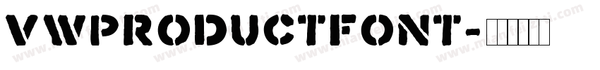 VWProductFont字体转换