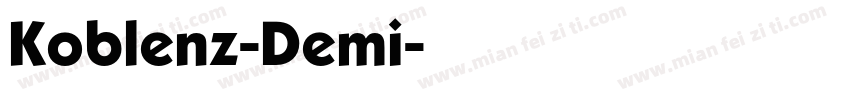 Koblenz-Demi字体转换