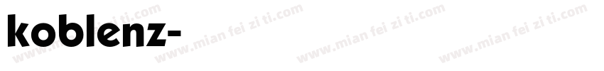 koblenz字体转换