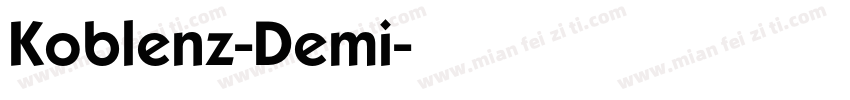 Koblenz-Demi字体转换