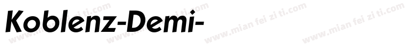 Koblenz-Demi字体转换