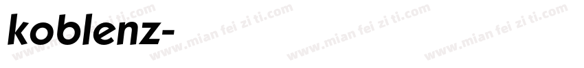 koblenz字体转换