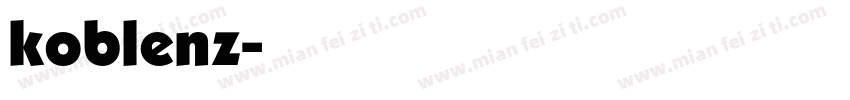 koblenz字体转换