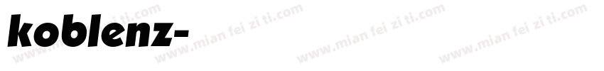 koblenz字体转换