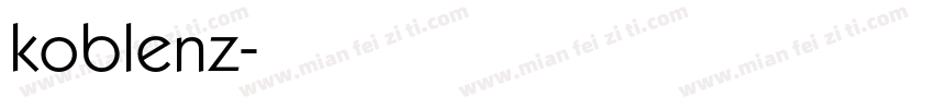 koblenz字体转换