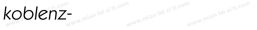 koblenz字体转换