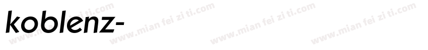 koblenz字体转换
