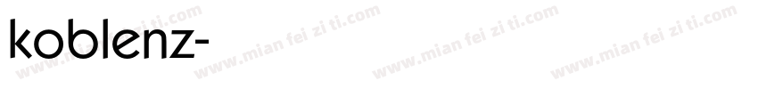 koblenz字体转换