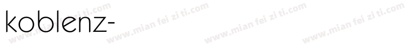 koblenz字体转换