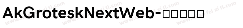 AkGroteskNextWeb字体转换