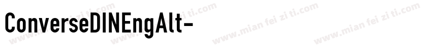 ConverseDINEngAlt字体转换