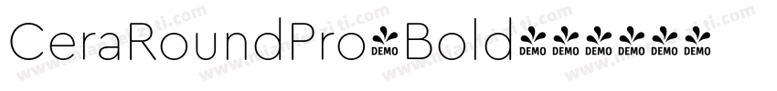 CeraRoundPro-Bold字体转换