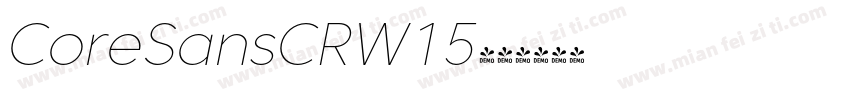 CoreSansCRW15字体转换
