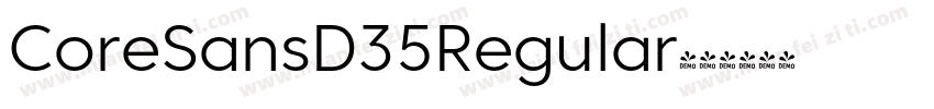 CoreSansD35Regular字体转换