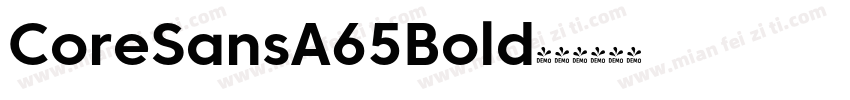 CoreSansA65Bold字体转换