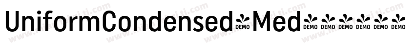 UniformCondensed-Med字体转换